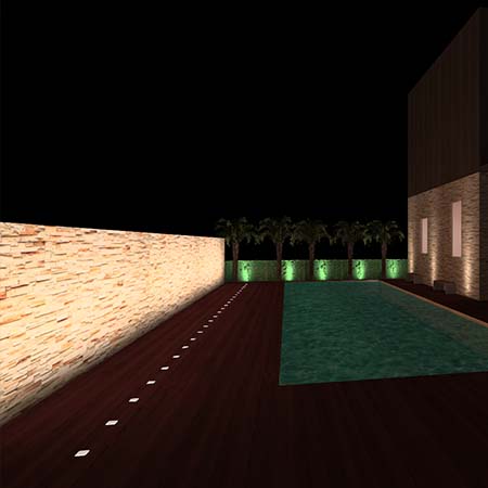 Wall Washer Optical Tilt 40° Lens